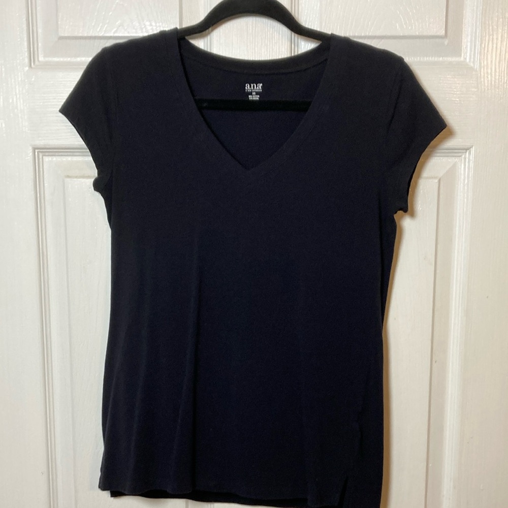 A.N.A XS Women's Navy V-Neck Tee